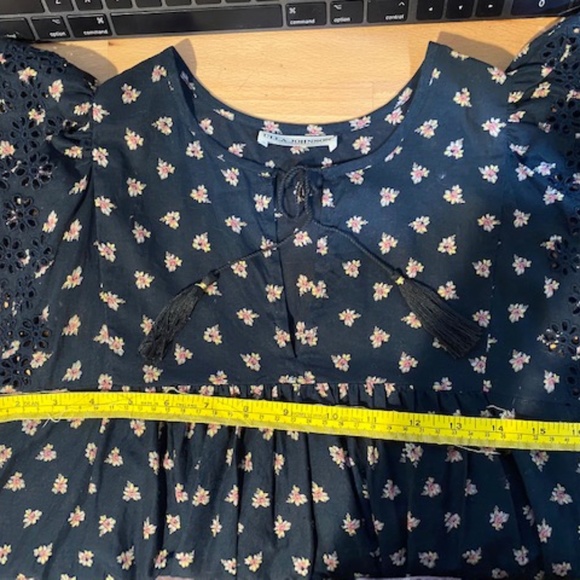 Ulla Johnson Flutter Sleeve Cotton Top Size 4 - Picture 4 of 7